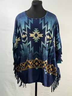 CF91-14 BLUE PONCHO S/M