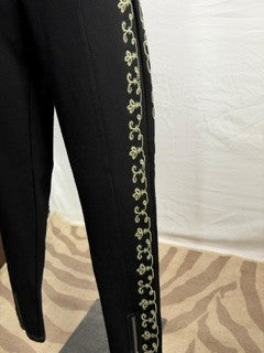 CF86-68 BLK PANT W/EMB XL