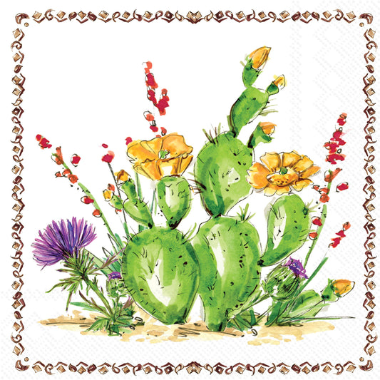 Paper Cocktail Napkins 20 Ct Texas Critters Rosanne Beck