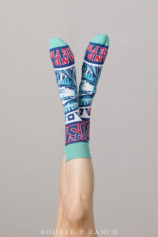 NU PATRIOT SOCK-TALL LADY LIBERTY