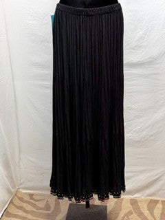 CF104-7 BLK BROOMSTICK SKIRT S