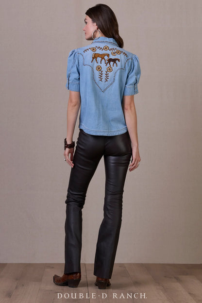 LITTLE BLUES PONY TOP T4164