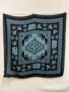 CF48-73 NAVY CABIN SCARF 25X25