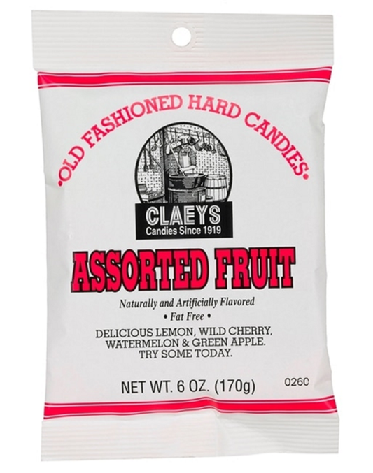 Claeys Old Fashioned Hard Candy Drops - Assorted - 12 Ct.