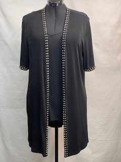 CF14-84 STUDDED SLINKY CARDI L