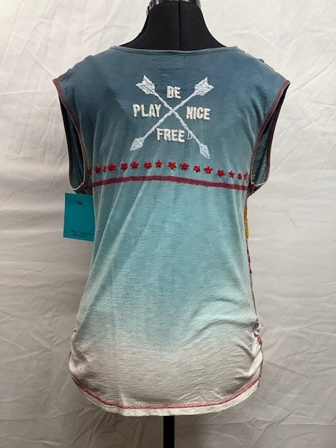 CF50-7 DRAPE FRONT T SHIRT M