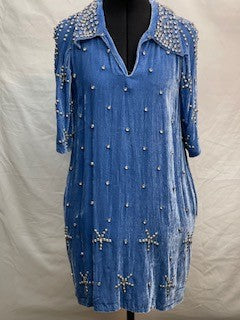 CF6-19 ICE BLUE DRESS S