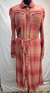 CF43-18 PLAID DRESS L