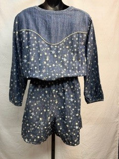 CF86-27 DENIM ROMPER XL