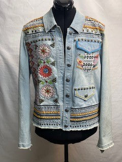 CF62-17 HEAVY EMB DENIM JACKET M