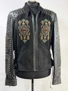 CF88-11 BLK SUEDE JACKET 2X