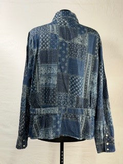 CF88-6 DENIM PATCH TOP 2X