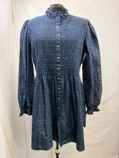 CF103-16 LITTLE MARY PLAID TUNIC XL