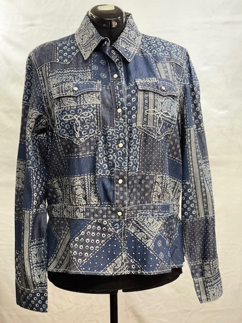 CF1-53 DENIM PATCH TOP XL