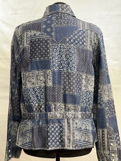 CF1-53 DENIM PATCH TOP XL