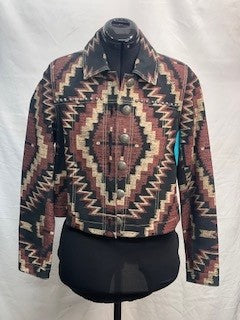 CF19-29 PRINTED LEATHER JCT XS