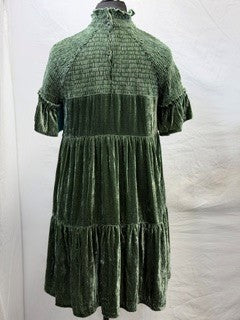CF18-15 GREEN CANTER DRESS XS