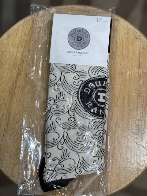 CF38-40 BLK/WHT SOCKS
