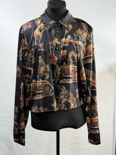 CF38-41 BLK/GOLD SILK TOP L