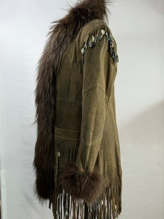 CF86-49 3/4 LENGTH FUR & SHELLS XL
