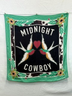 CF76-40 MIDNIGHT COWBOY SCARF 25X25