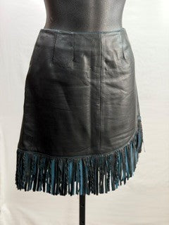 CF76-26 BLK/BLUE FRINGE SKIRT 6