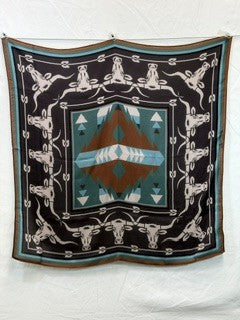 CF76-37 LONG HORN SCARF 25X25