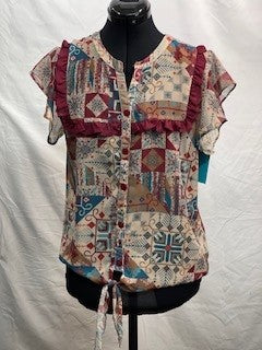 CF77-10 PATCHWORK TOP M