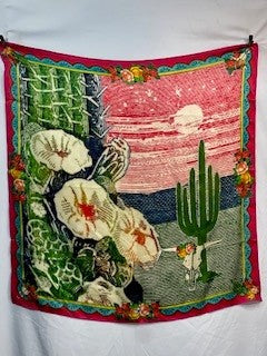 CF76-6 CACTUS FRINGE SCARF
