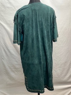 CF77-22 FAUX SUEDE DRESS M