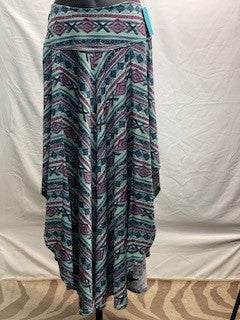 CF77-21 TURQ KNIT SKIRT S