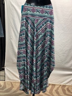 CF77-21 TURQ KNIT SKIRT S