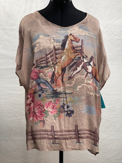 CF6-14 BRONC PONCHO S