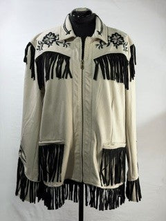 CF86-48 CREAM/BLK JACKET XL