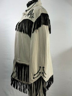 CF86-48 CREAM/BLK JACKET XL