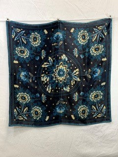 CF76-44 NAVY BANDANA SCARF 25X25