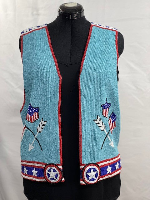 CF52-28 VINTAGE  Hairston Roberson AMERICA HORSE VEST-ONE SIZE