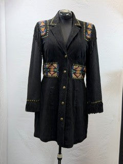 CF3-35 BLK SUEDE 3/4 DUSTER L