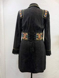 CF3-35 BLK SUEDE 3/4 DUSTER L