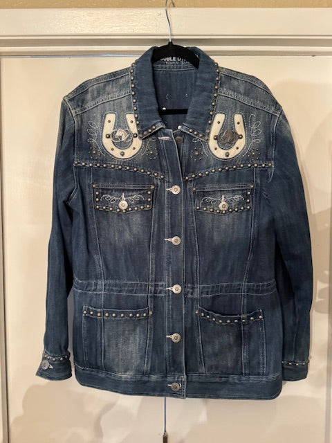 CF81-12 LONG DENIM HORSESHOE JKT-LRG