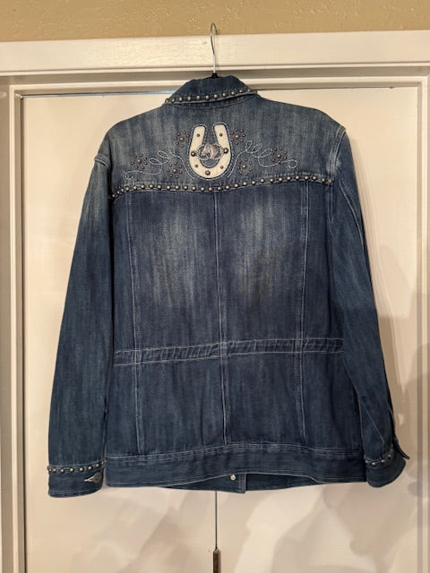 CF81-12 LONG DENIM HORSESHOE JKT-LRG