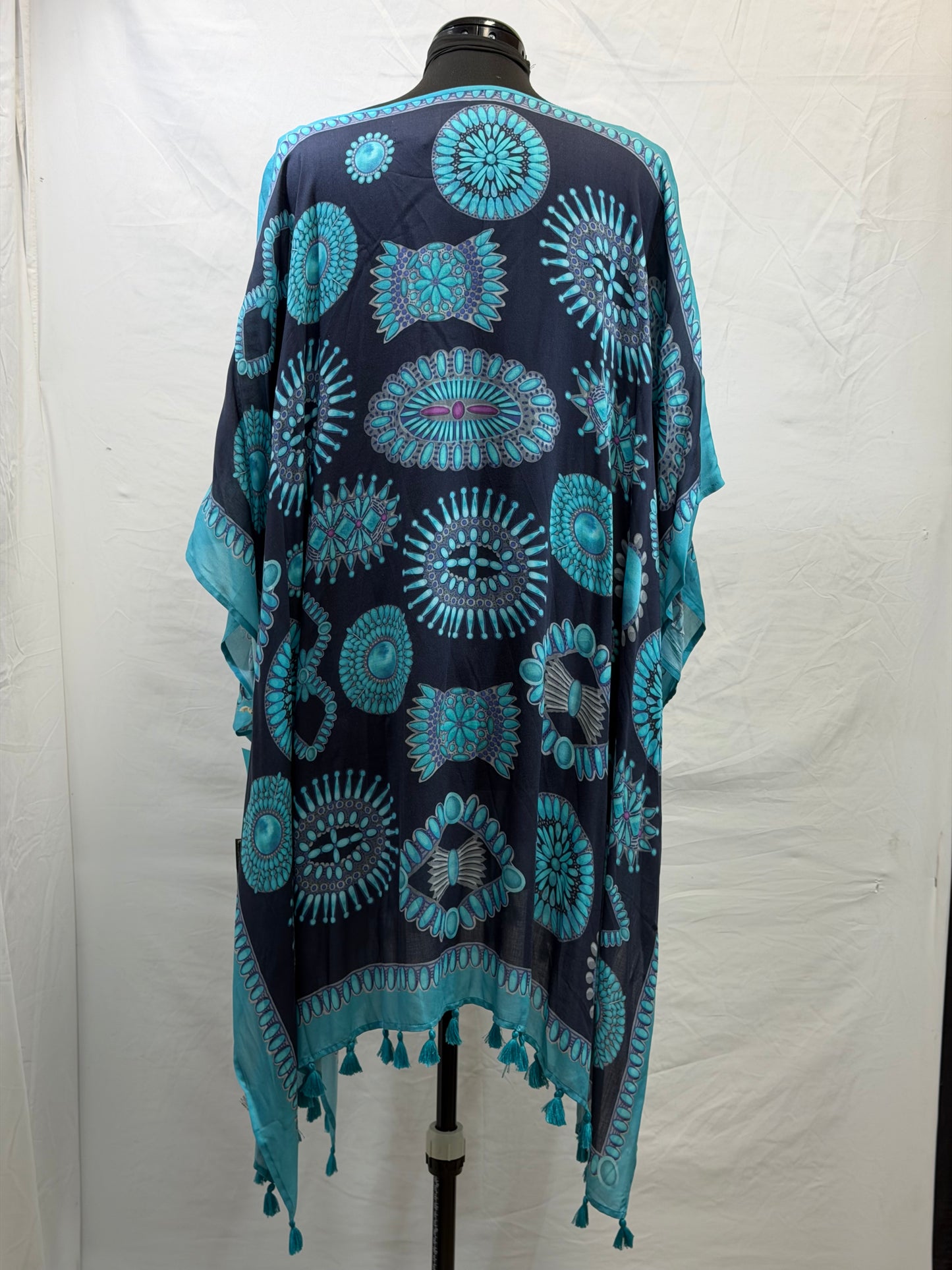 CF105-25 JEWEL BOX TASSEL PONCHO PLUS