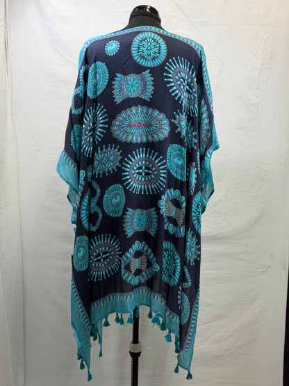 CF105-25 JEWEL BOX TASSEL PONCHO PLUS