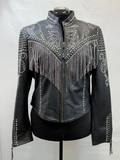 CF86-84 BLK ICE CRYSTALS JACKET XL