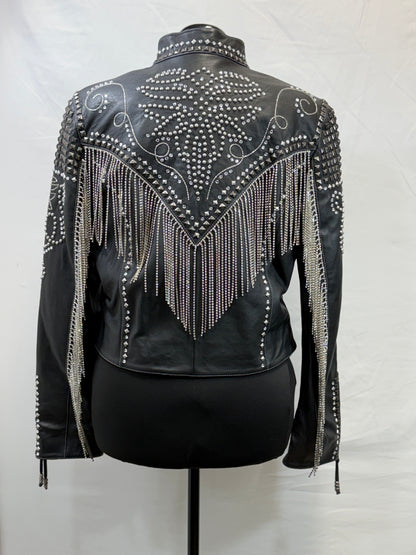 CF86-84 BLK ICE CRYSTALS JACKET XL