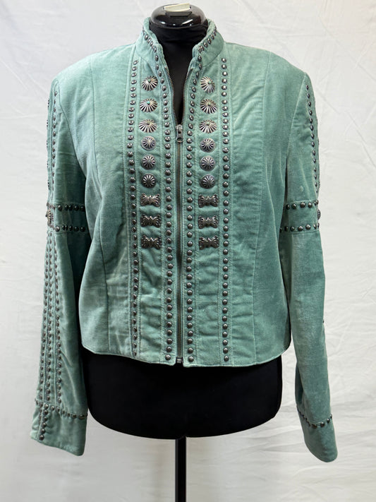 CF86-87 GREEN VEVET JACKET XL