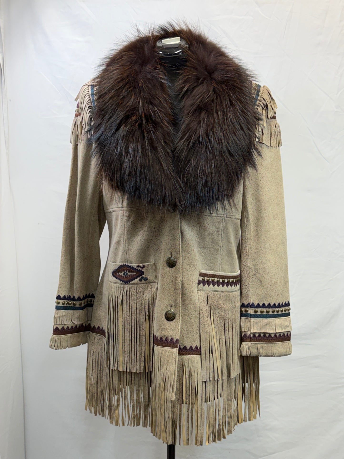 CF86-86 TRAVIS CROSSING W/FUR JACKET XL