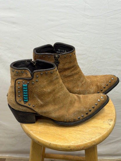 CF47-8 BUCKSKIN W/ TURQ BOOTIE 10.5