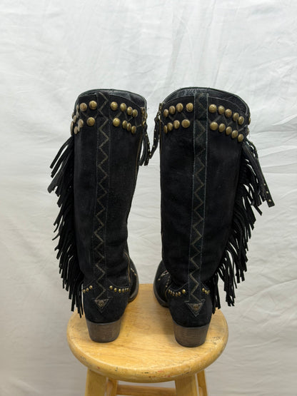 CF47-14 TALL BLACK/BEADED BOOT 10