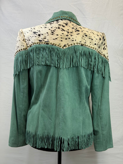 CF33-198 GREEN/COWHIDE JACKET XL